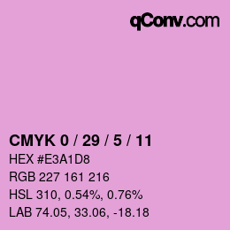 Color code: CMYK 0 / 29 / 5 / 11 | qconv.com