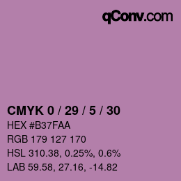 Código de color: CMYK 0 / 29 / 5 / 30 | qconv.com