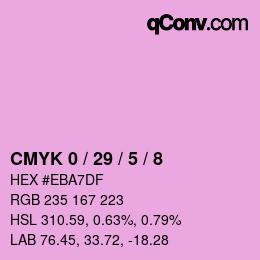 Color code: CMYK 0 / 29 / 5 / 8 | qconv.com