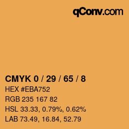 Color code: CMYK 0 / 29 / 65 / 8 | qconv.com