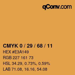 Color code: CMYK 0 / 29 / 68 / 11 | qconv.com