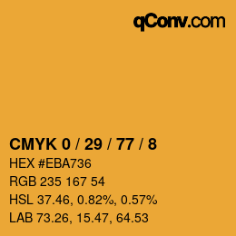 Color code: CMYK 0 / 29 / 77 / 8 | qconv.com