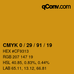 Color code: CMYK 0 / 29 / 91 / 19 | qconv.com