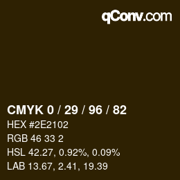 Color code: CMYK 0 / 29 / 96 / 82 | qconv.com