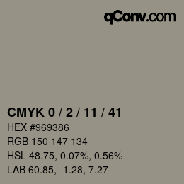 Color code: CMYK 0 / 2 / 11 / 41 | qconv.com