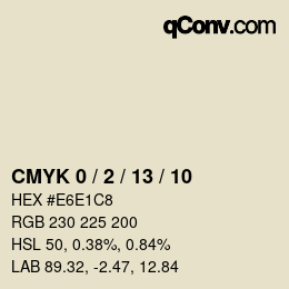Color code: CMYK 0 / 2 / 13 / 10 | qconv.com