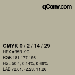 Color code: CMYK 0 / 2 / 14 / 29 | qconv.com