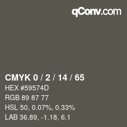 Color code: CMYK 0 / 2 / 14 / 65 | qconv.com