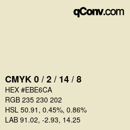 颜色代码: CMYK 0 / 2 / 14 / 8 | qconv.com