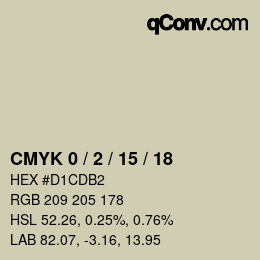 Color code: CMYK 0 / 2 / 15 / 18 | qconv.com