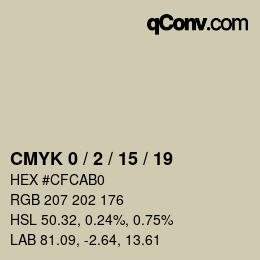 Color code: CMYK 0 / 2 / 15 / 19 | qconv.com