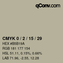 Color code: CMYK 0 / 2 / 15 / 29 | qconv.com