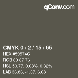 Color code: CMYK 0 / 2 / 15 / 65 | qconv.com