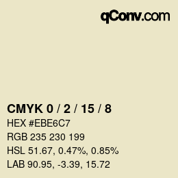 Color code: CMYK 0 / 2 / 15 / 8 | qconv.com