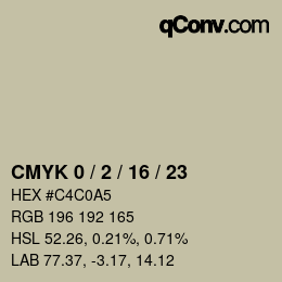 Color code: CMYK 0 / 2 / 16 / 23 | qconv.com