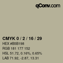 Color code: CMYK 0 / 2 / 16 / 29 | qconv.com