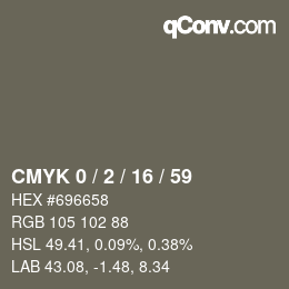 Color code: CMYK 0 / 2 / 16 / 59 | qconv.com