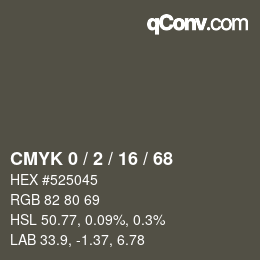 Color code: CMYK 0 / 2 / 16 / 68 | qconv.com