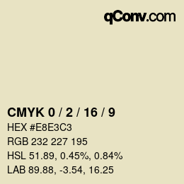 Color code: CMYK 0 / 2 / 16 / 9 | qconv.com