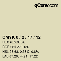 Color code: CMYK 0 / 2 / 17 / 12 | qconv.com