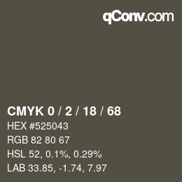 Color code: CMYK 0 / 2 / 18 / 68 | qconv.com