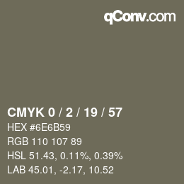 Color code: CMYK 0 / 2 / 19 / 57 | qconv.com