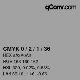 Color code: CMYK 0 / 2 / 1 / 36 | qconv.com