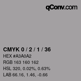 Color code: CMYK 0 / 2 / 1 / 36 | qconv.com