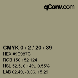 Color code: CMYK 0 / 2 / 20 / 39 | qconv.com