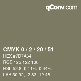 Color code: CMYK 0 / 2 / 20 / 51 | qconv.com