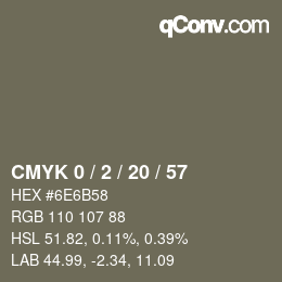 Color code: CMYK 0 / 2 / 20 / 57 | qconv.com