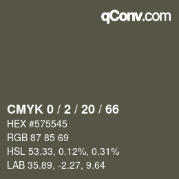 Color code: CMYK 0 / 2 / 20 / 66 | qconv.com
