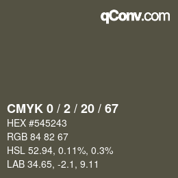 Color code: CMYK 0 / 2 / 20 / 67 | qconv.com