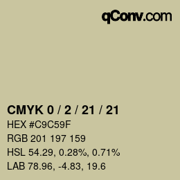 Color code: CMYK 0 / 2 / 21 / 21 | qconv.com