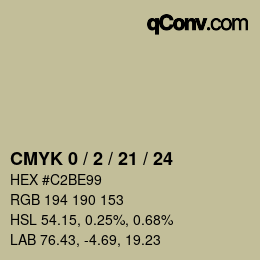 Color code: CMYK 0 / 2 / 21 / 24 | qconv.com