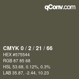 Color code: CMYK 0 / 2 / 21 / 66 | qconv.com