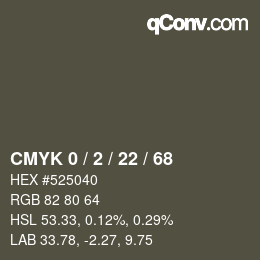Color code: CMYK 0 / 2 / 22 / 68 | qconv.com