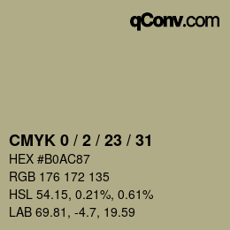 颜色代码: CMYK 0 / 2 / 23 / 31 | qconv.com