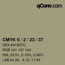 カラーコード: CMYK 0 / 2 / 23 / 37 | qconv.com