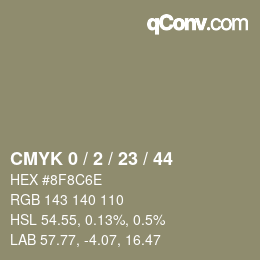 Color code: CMYK 0 / 2 / 23 / 44 | qconv.com