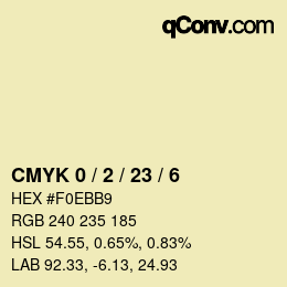 Color code: CMYK 0 / 2 / 23 / 6 | qconv.com