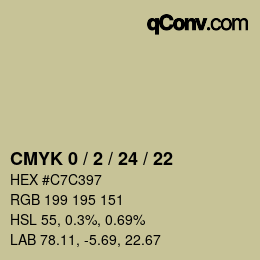 颜色代码: CMYK 0 / 2 / 24 / 22 | qconv.com