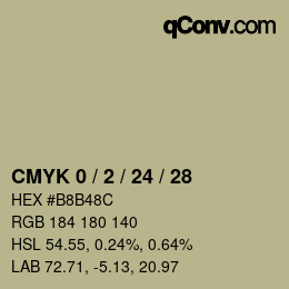 颜色代码: CMYK 0 / 2 / 24 / 28 | qconv.com