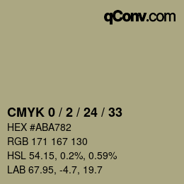 カラーコード: CMYK 0 / 2 / 24 / 33 | qconv.com