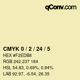 Color code: CMYK 0 / 2 / 24 / 5 | qconv.com