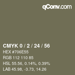 Color code: CMYK 0 / 2 / 24 / 56 | qconv.com