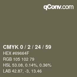 颜色代码: CMYK 0 / 2 / 24 / 59 | qconv.com