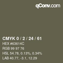 颜色代码: CMYK 0 / 2 / 24 / 61 | qconv.com