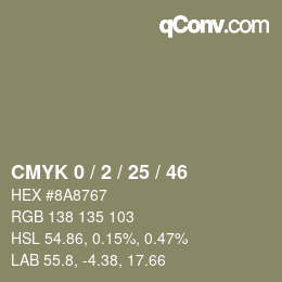 Color code: CMYK 0 / 2 / 25 / 46 | qconv.com