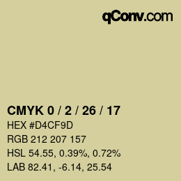 カラーコード: CMYK 0 / 2 / 26 / 17 | qconv.com